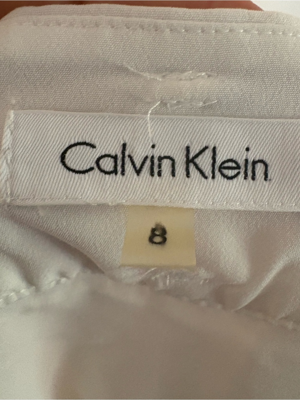 Calvin Klein White Pleated Midi Skirt - Picture 5 of 7